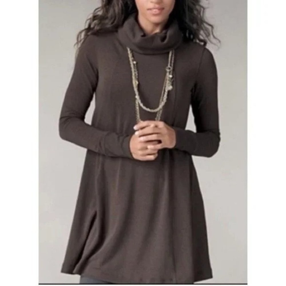 CAbi #596 Fireside Cowl Neck Swing Fit Knit Sweater Tunic Top Women's Medium
